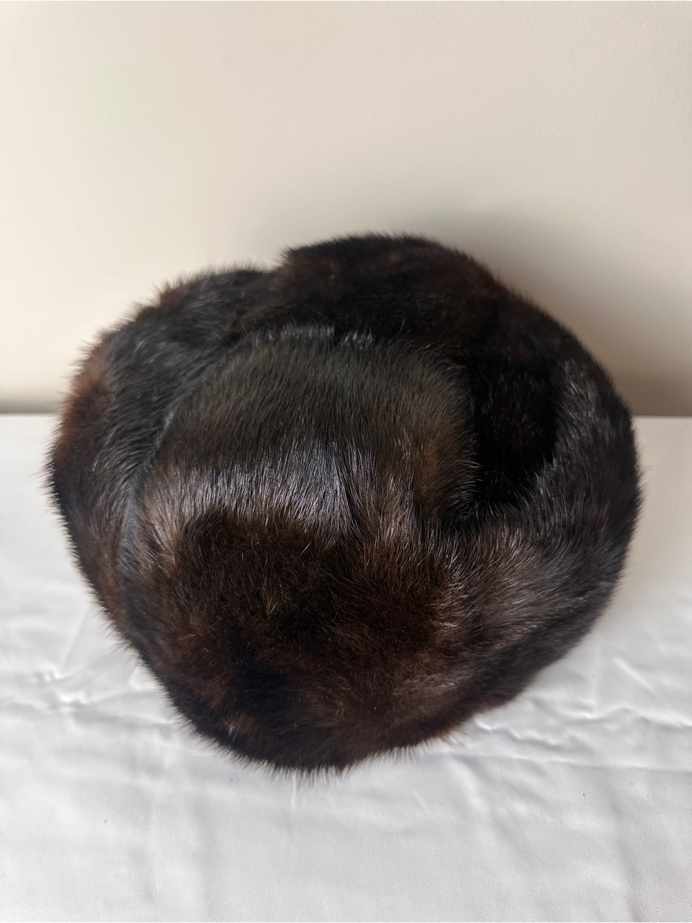 Vintage Genuine Fur Men’s Winter Hat – Soviet Style, Excellent Condition